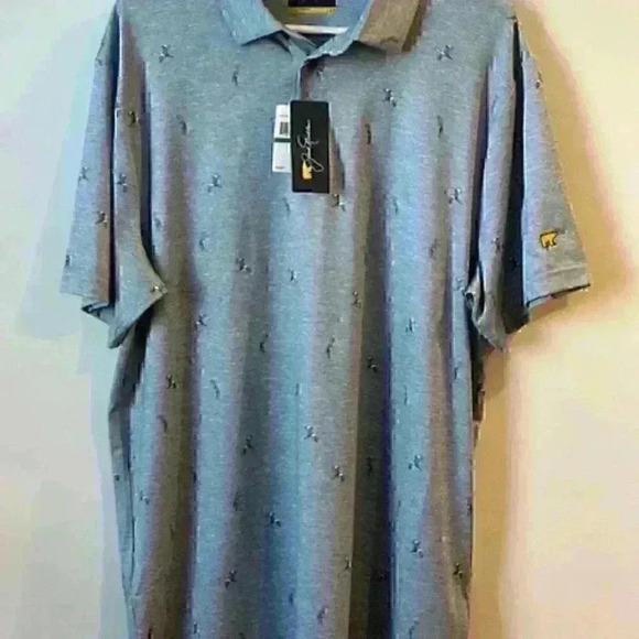 NWT!  Jack Nicklaus Moisture Wicking Sun Protection Men's Golf/Polo Shirt Large - Picture 1 of 8